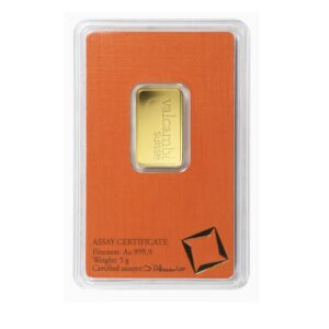 Valcambi Suisse, 5 Gram Gold Bar in Orange Assay