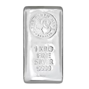 Perth Mint, 1 kilo .9999 Silver Bar (New Design)