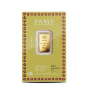 Pamp Suisse, 2024 Diwali 5 Gram Gold Bar (in stock)