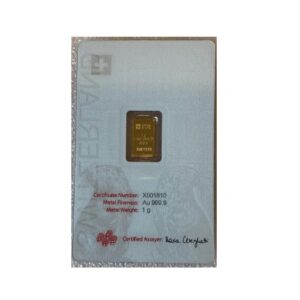 Gold Bar 1g PAMP “Switzerland – Beaver”