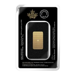 Royal Canadian Mint, 2024 10 Gram Gold Bar in Assay (now in stock)