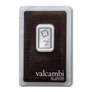 Valcambi Suisse, 5 Gram Platinum Bar (ETA end Sep)