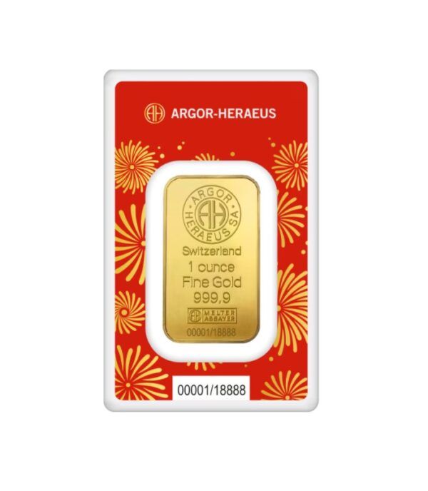 Argor-Heraeus, 2025 Lunar Year of the Snake 1 oz Gold Bar - Image 2