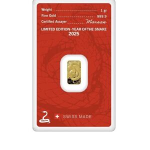 Argor-Heraeus, 2025 Lunar Snake 1 Gram Gold Bar