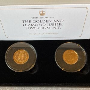 Royal Mint, Golden and Diamond Jubilee Sovereign Coin Set