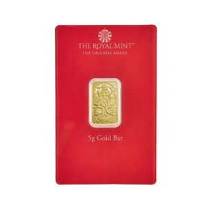 Royal Mint, Lakshmi 5 Gram Gold Bullion Minted Bar