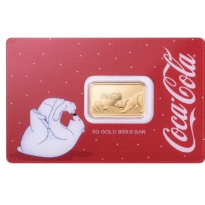 Pamp Suisse Coca-Cola Polar Bear 5 Gram Gold Bar in Assay (New, ETA end Dec early Jan)