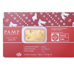 Pamp Suisse Coca-Cola Polar Bear 5 Gram Gold Bar in Assay (New, ETA end Dec early Jan)