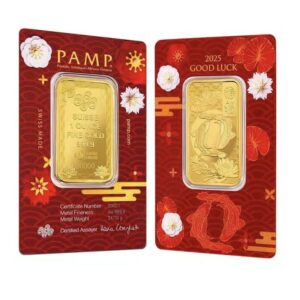 Pamp Suisse, Good Luck Koi Fish 1 oz Gold Bar in Assay