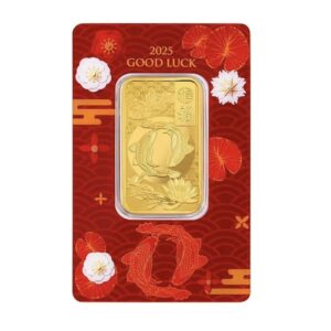 Pamp Suisse, Good Luck Koi Fish 1 oz Gold Bar in Assay