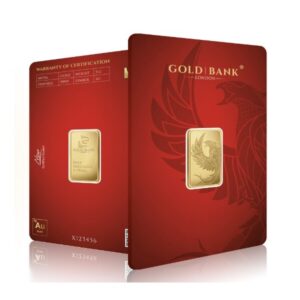 Gold Bank, 5 Gram Phoenix Edition Gold Bar in Assay (Oversea stock, coming in 2025)