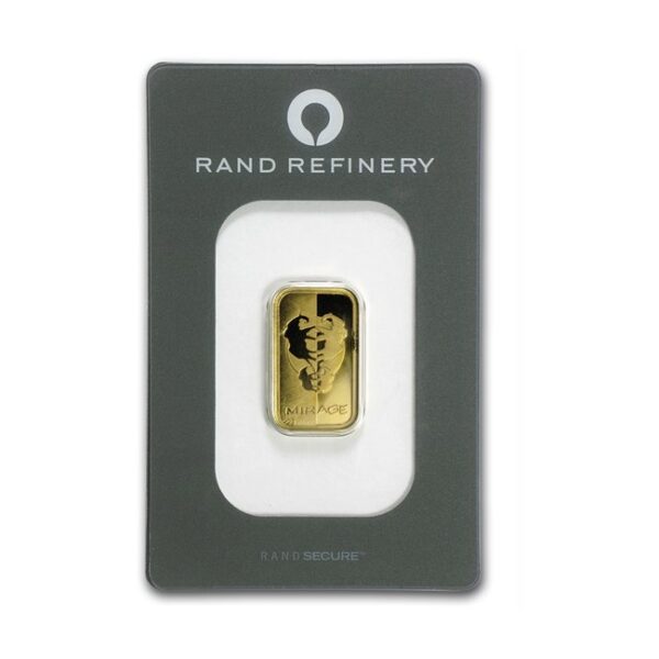 Rand Refinery, 5 gram Gold Bar - Rand Elephant Mirage (In Assay)