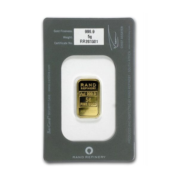 Rand Refinery, 5 gram Gold Bar - Rand Elephant Mirage (In Assay) - Image 2