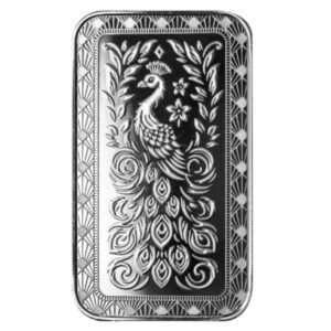 Scottsdale Mint, Marquee Peacock 1 oz Silver Bar (New, coming in 2025)