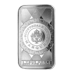 Scottsdale Mint, Marquee Peacock 1 oz Silver Bar (New, coming in 2025)