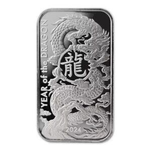 Asahi Refining, 2024 Lunar Dragon 1 oz Silver Bar