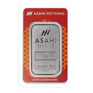 Asahi Refining, 2025 Lunar Snake 1 oz Silver Bar in Assay (ETA end of Dec / early Jan)