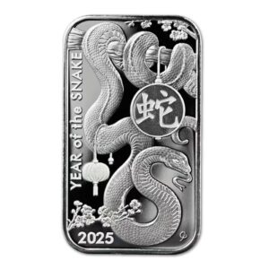 Asahi Refining, 2025 Lunar Snake 1 oz Silver Bar (ETA end of Dec / early Jan)