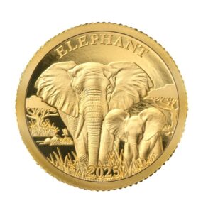 2025 Burundi Elephant 1/2 Gram Gold Coin in Card (Oversea stock, coming in 2025)