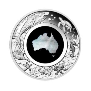 Perth Mint, 2021-P AUS 1 oz Silver Mother of Pearl Great Southern Land Proof Coin