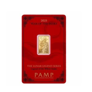 Pamp Suisse, 2025 Lunar Series - White Snake 5 Gram Gold Bar in Assay (ETA end Dec / early Jan)