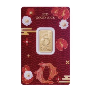 Pamp Suisse, 2025 Good Luck Koi Fish 5 Gram Gold Bar (New, coming at end of Nov)