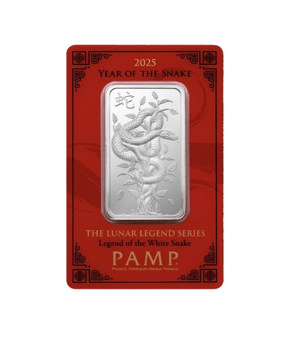 Pamp Suisse, 2025 Lunar Legend Series - Legend of The White Snake 1 oz Silver Bar