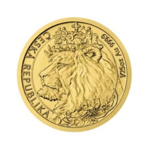 2021 Niue 1/25 oz Gold Czech Lion BU