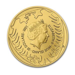 2021 Niue 1/2 oz Gold Czech Lion BU