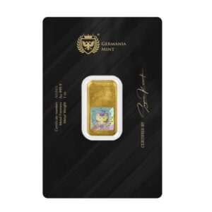 Germania Mint, 1 oz Gold Cast Bar in Assay