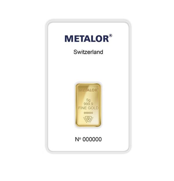 Metalor 10 Gram Gold Bar in Assay