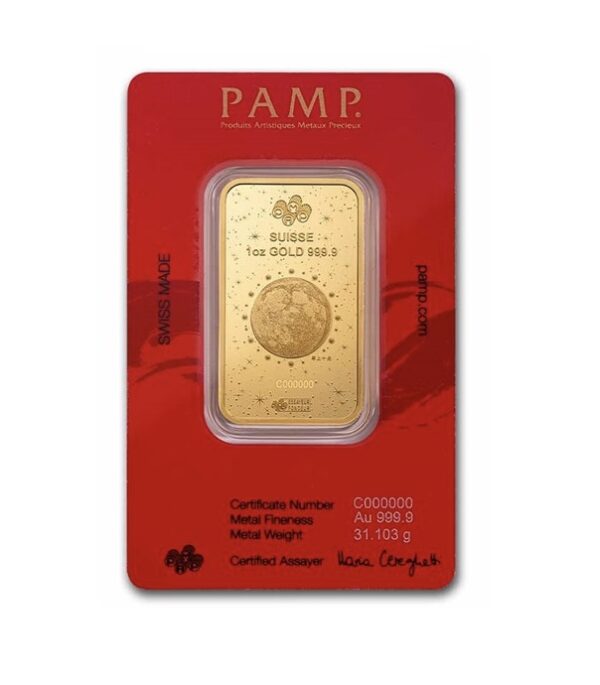 Pamp Suisse, 2025 1 oz Gold Bar - Lunar Legends White Snake in Assay with Display Box - Image 2