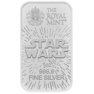 Royal Mint, 2024 1 oz Great Britain Star Wars: Light Side .9999 Silver BU Bar