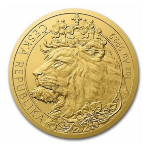 2021 Niue 1 oz Gold Czech Lion BU