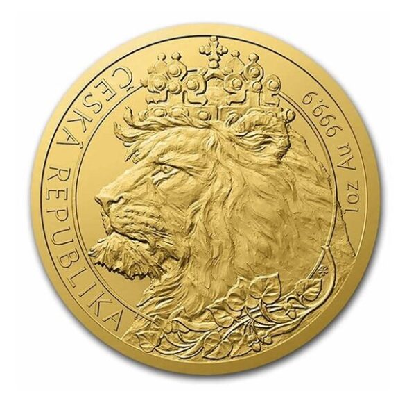 2021 Niue 1 oz Gold Czech Lion BU