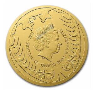 2021 Niue 1 oz Gold Czech Lion BU