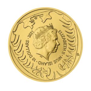 2021 1/4 oz Niue Czech Lion 9999 Gold BU Coin