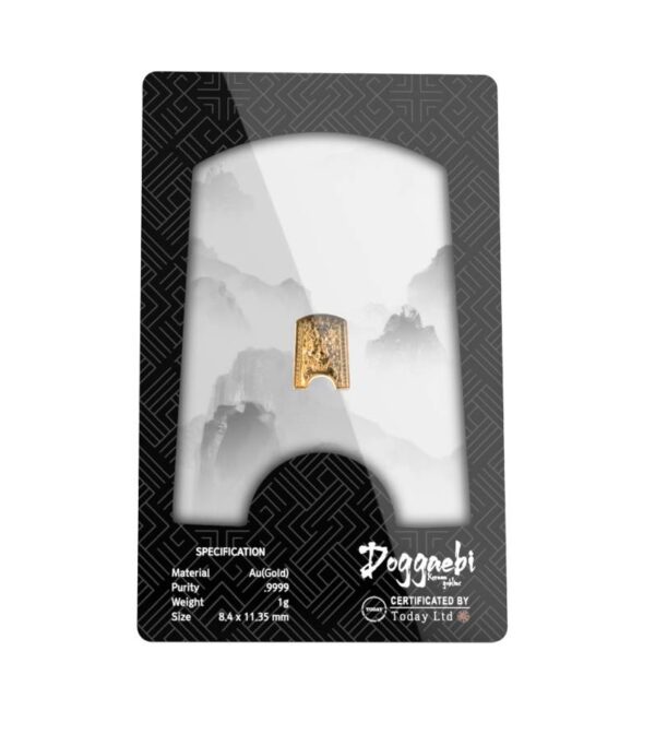 KOMSCO, 2024 Doggaebi 1 Gram Pure Gold Bar in Assay Card - Image 2