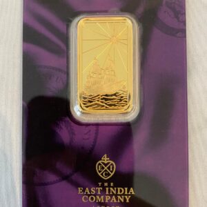 The East India Company Tall Ship 999.9 Purity 20 Gram Gold Bar