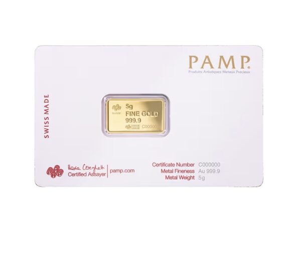 Pamp Suisse, America The Free - American Buffalo 5 Gram Gold Bar in Assay (ETA end of Feb/early Mar) - Image 2