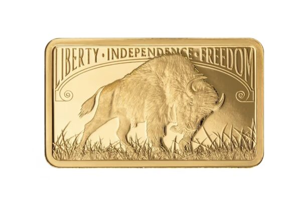 Pamp Suisse, America The Free - American Buffalo 5 Gram Gold Bar in Assay (ETA end of Feb/early Mar) - Image 3