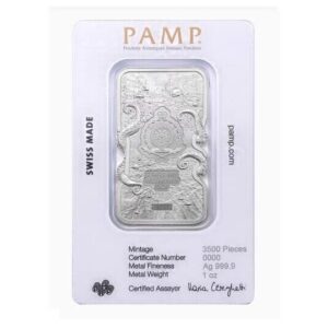 Pamp Suisse, Niue 1 oz Silver Nature’s Grip Giant Octopus $2 Bar in Assay