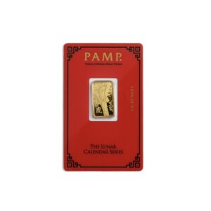 Pamp Suisse, Lunar Tiger 5 Gram Gold Bar (Restrike)