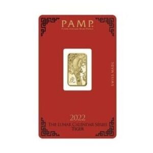 Pamp Suisse, 2022 Lunar Tiger 5 Gram Gold Bar