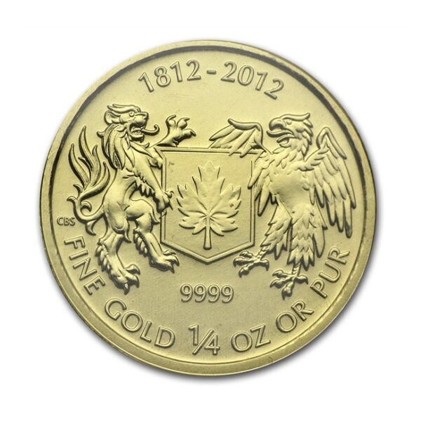 Royal Canadian Mint, 2012 War of 1812 1/4 oz Gold Coin