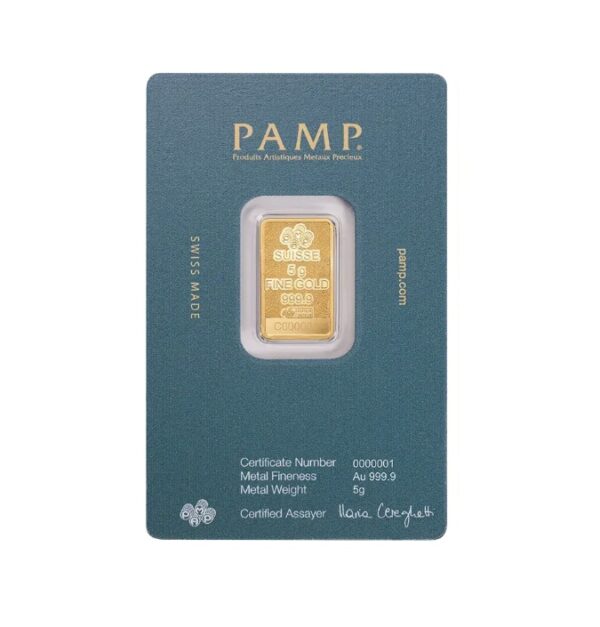 Pamp Suisse, 2025 Arabian Falcon 5 Gram Gold Bar with Box and Pendant (ETA May) - Image 2