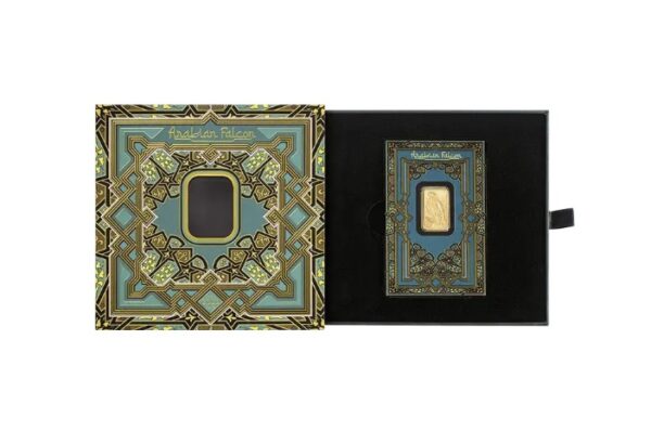 Pamp Suisse, 2025 Arabian Falcon 5 Gram Gold Bar with Box and Pendant (ETA May) - Image 3