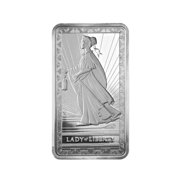 Pamp Suisse, Lady of Liberty 10 oz Silver Minted Bar - Image 2