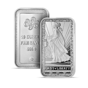 Pamp Suisse, Lady of Liberty 10 oz Silver Minted Bar