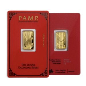 Pamp Suisse, Calendar Series Year of The Monkey 5 Gram Gold Bar